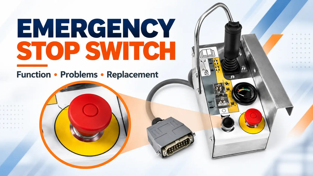 Aerial Lift Emergency Stop Switch Explained: Function, Problems & Replacement Guide