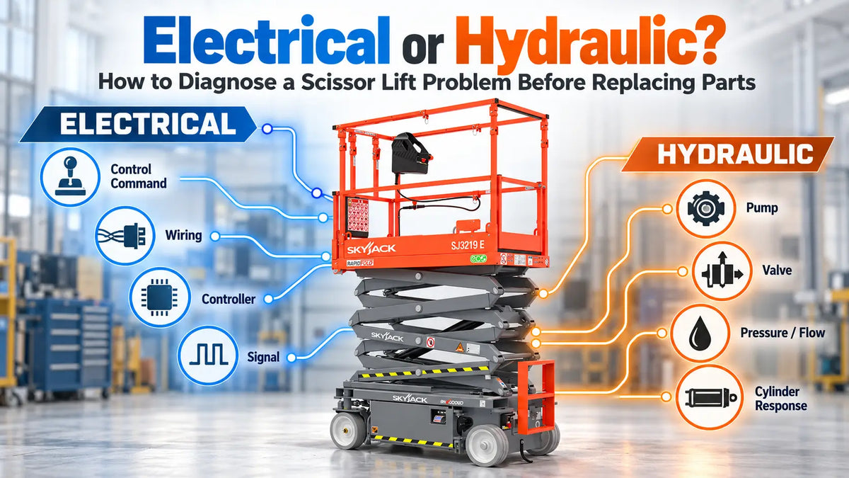 Electrical or Hydraulic? How to Diagnose a Scissor Lift Problem Before Replacing Parts