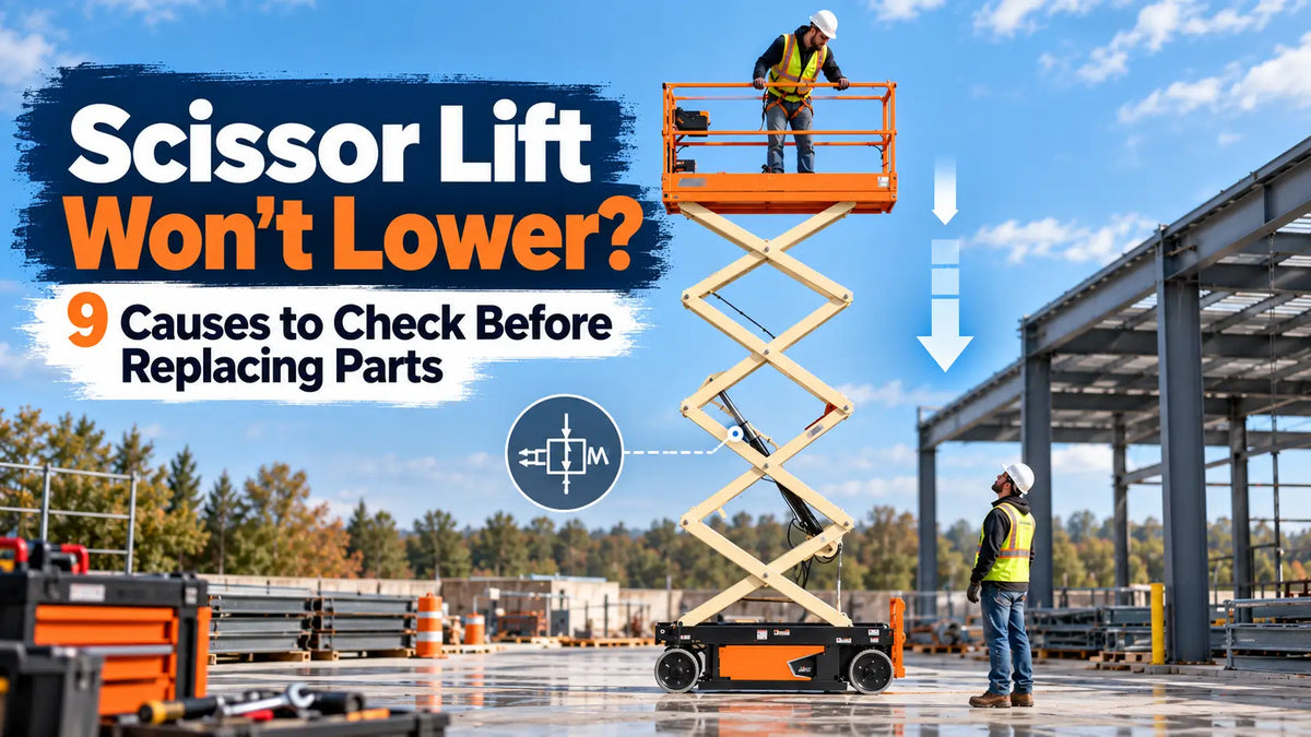Scissor Lift Won’t Lower? 9 Causes to Check Before Replacing Parts