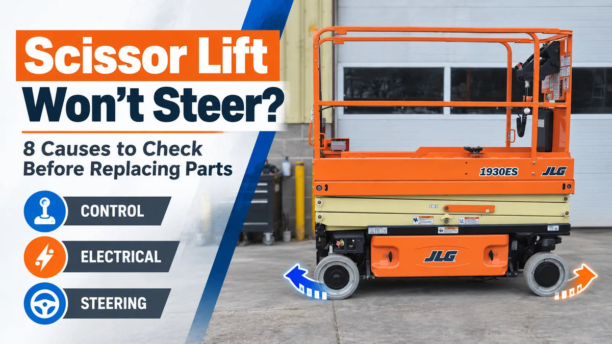Scissor Lift Won’t Steer? 8 Causes to Check Before Replacing Parts