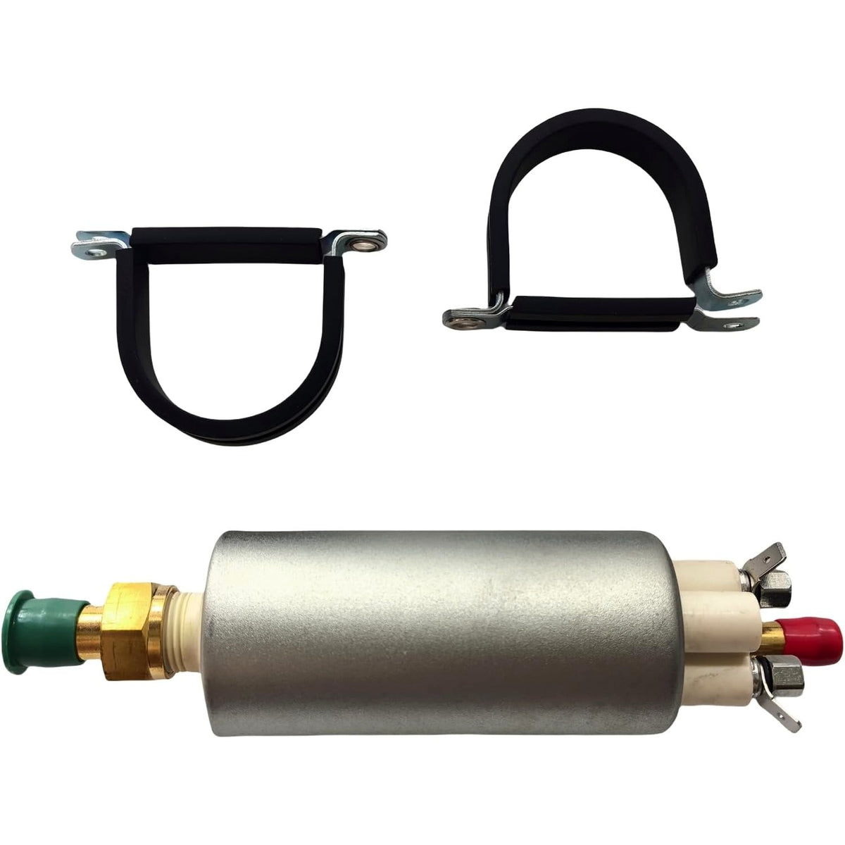 SAIYIS 236259GT electric fuel lift pump kit with two mounting clamps for compatible Genie lifts