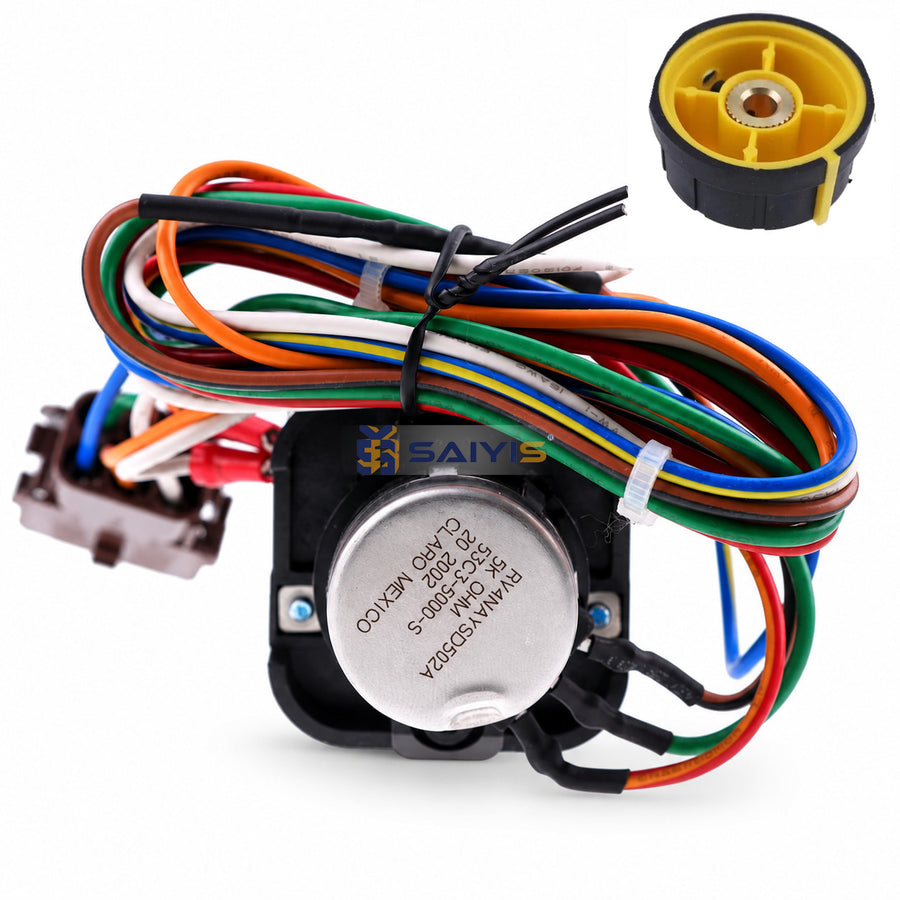 JLG 4360407 potentiometer switch with wiring harness and 2560136 knob mounting insert