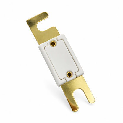 Rear view of 40833GT 275A control circuit fuse showing metal mounting terminals