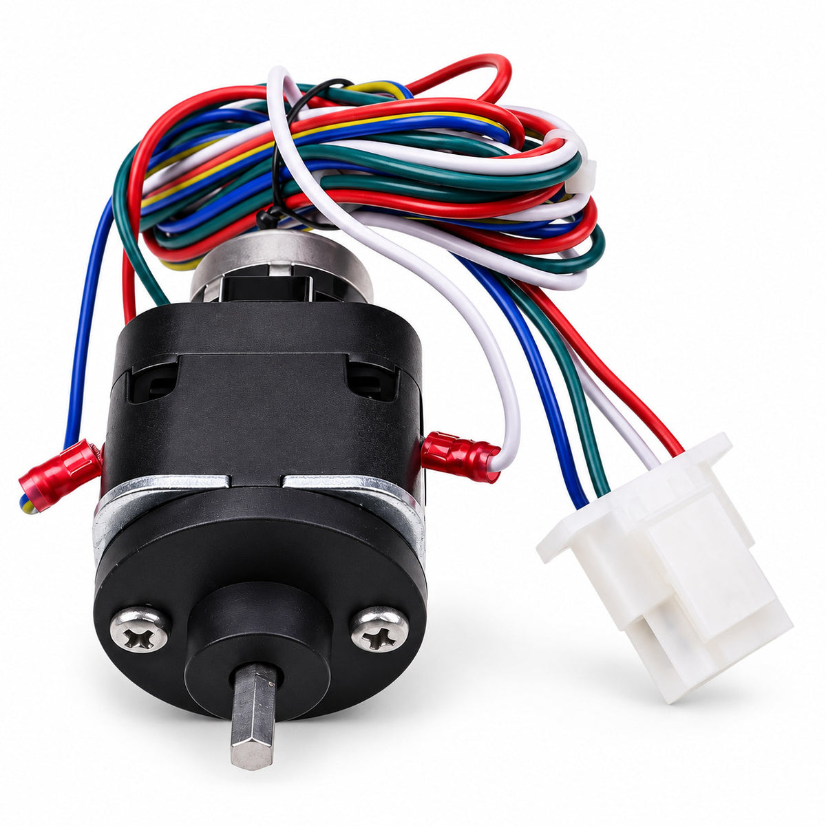 Front view of 4360462 potentiometer switch showing the metal control shaft and switch housing