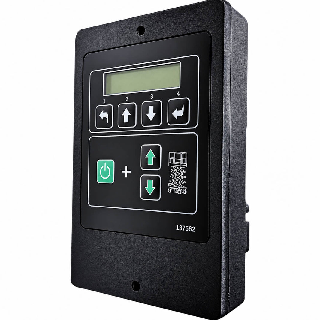 1256721 ground control box front panel with LCD display and keypad for Genie GS-1930 scissor lift