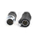 SAIYIS LP20 3 Pin IP67 Waterproof Connector 30A | Bayonet Quick Disconnect Male Female Cable Plug Receptacle for Aerial Lift Control Box