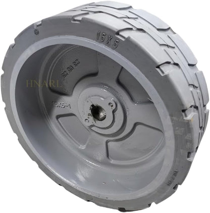 Conjunto de Roda e Pneu Sólido SAIYIS 105454GT 15x5 para Plataformas Elevatórias Genie