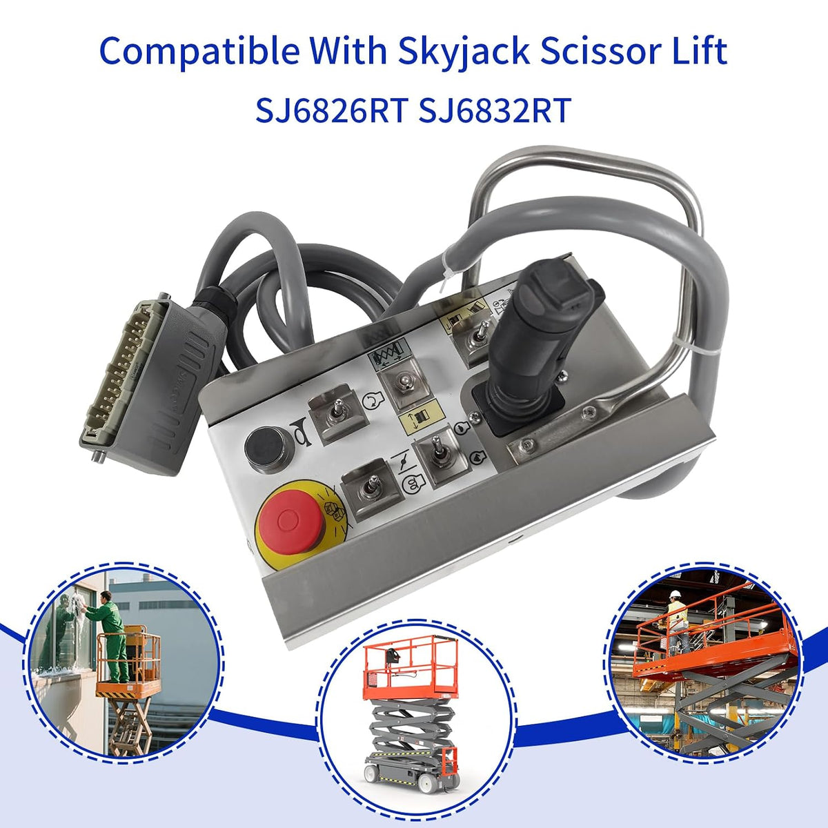 Compatible Skyjack rough terrain scissor lift models SJ6826RT SJ6832RT for 166122 platform control box