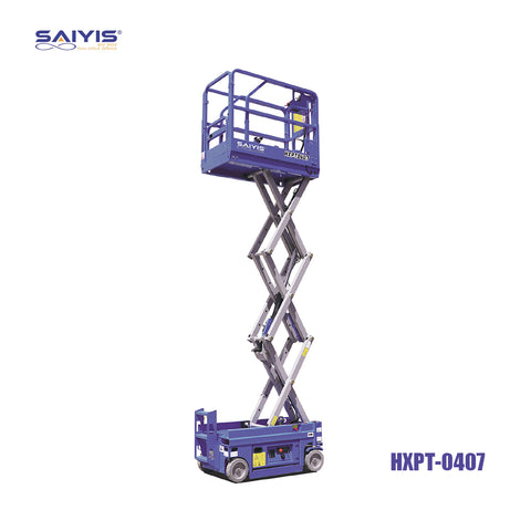 SAIYIS HXPT-0407 Self-Propelled Electric Scissor Lift (19ft Max Working Height)