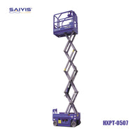 SAIYIS HXPT-0507 Self-Propelled Electric Scissor Lift (22ft Max Working Height, 507lbs Capacity)