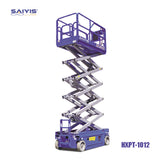SAIYIS HXPT-1012 Self-Propelled Electric Scissor Lift (39ft Max Working Height, 705lbs Capacity)