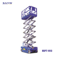 SAIYIS HXPT-1413 Self-Propelled Electric Scissor Lift (52ft Max Working Height, 705lbs Capacity)