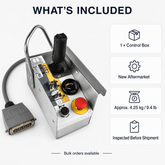 SAIYIS 156879 platform control box package contents with product weight and pre-shipment inspection information