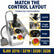 Control layout reference for 156879 platform control box showing joystick switches gauge and emergency stop