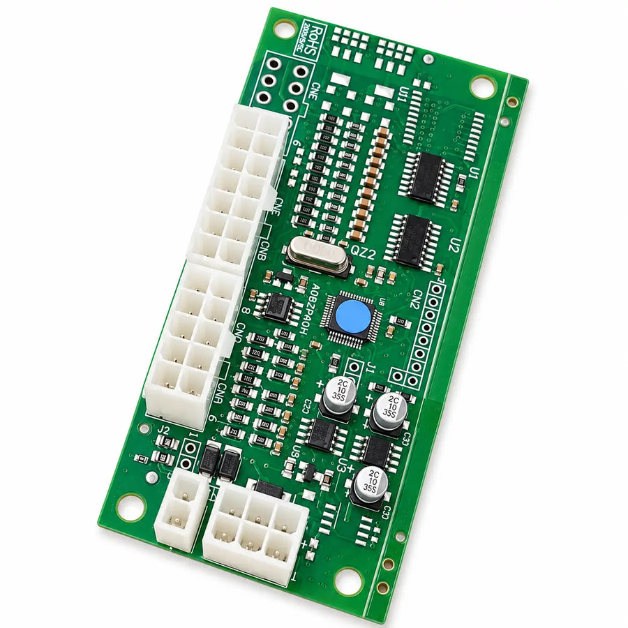 Front view of SAIYIS 2440316580 electronic circuit board with connectors for Haulotte scissor lifts