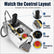 156879 Skyjack platform control box showing joystick, toggle switches, gauge and emergency stop layout