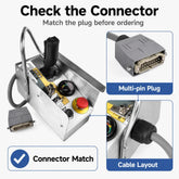 Skyjack 156879 platform control box multi-pin connector and cable layout for fitment comparison