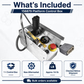 SAIYIS 156879 aftermarket platform control box showing included unit, approximate weight and shipment inspection
